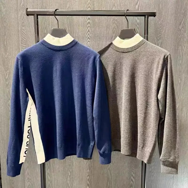 Men golf clothing 2026 autumn and winter outdoor sports golf sweater man casual  thick warm long-sleeved golf pullover