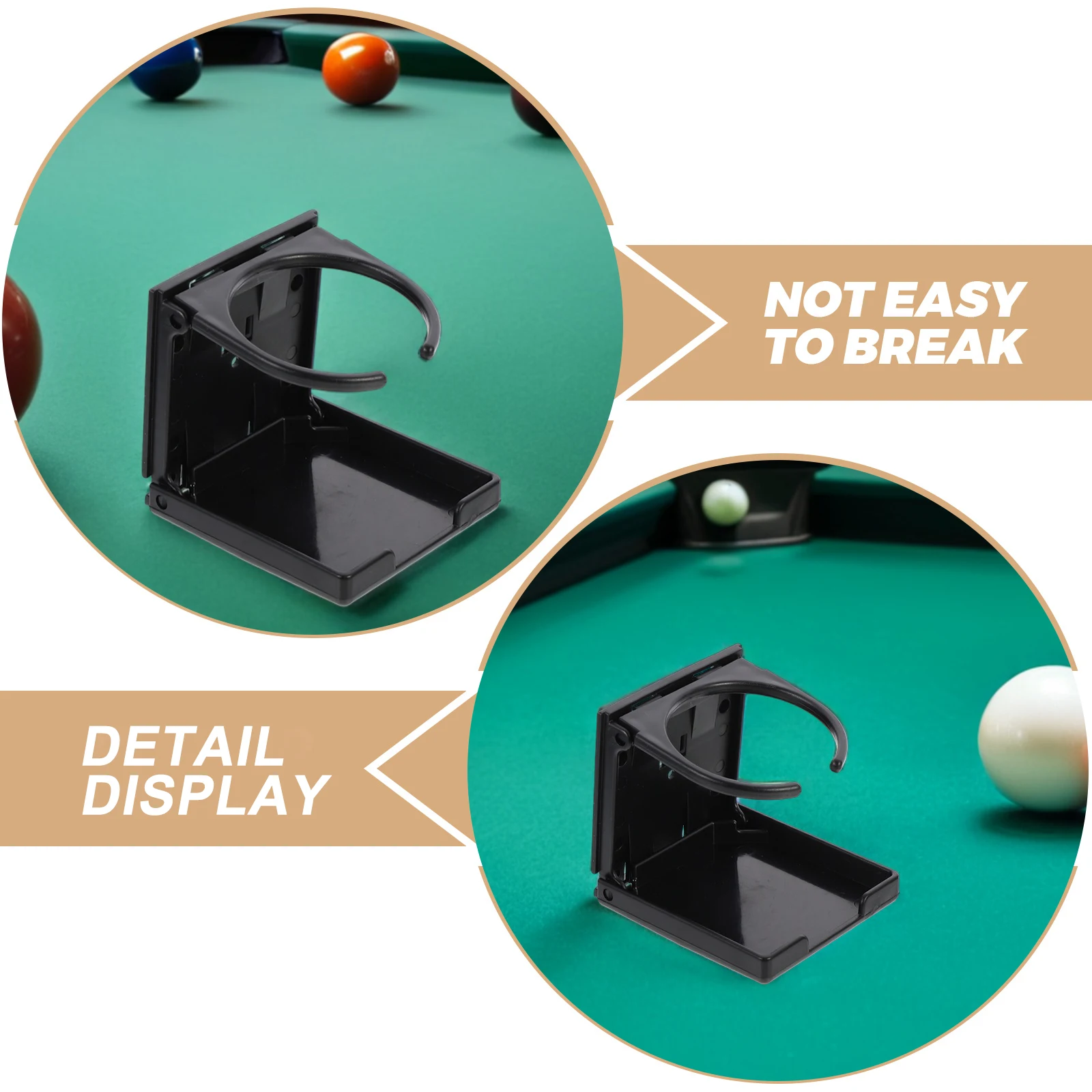 

2Pcs Football Machine Water Cup Holder Universal Fit for Foosball Table Sturdy Antislip Desk Side Drink Organizer Game Table Cup