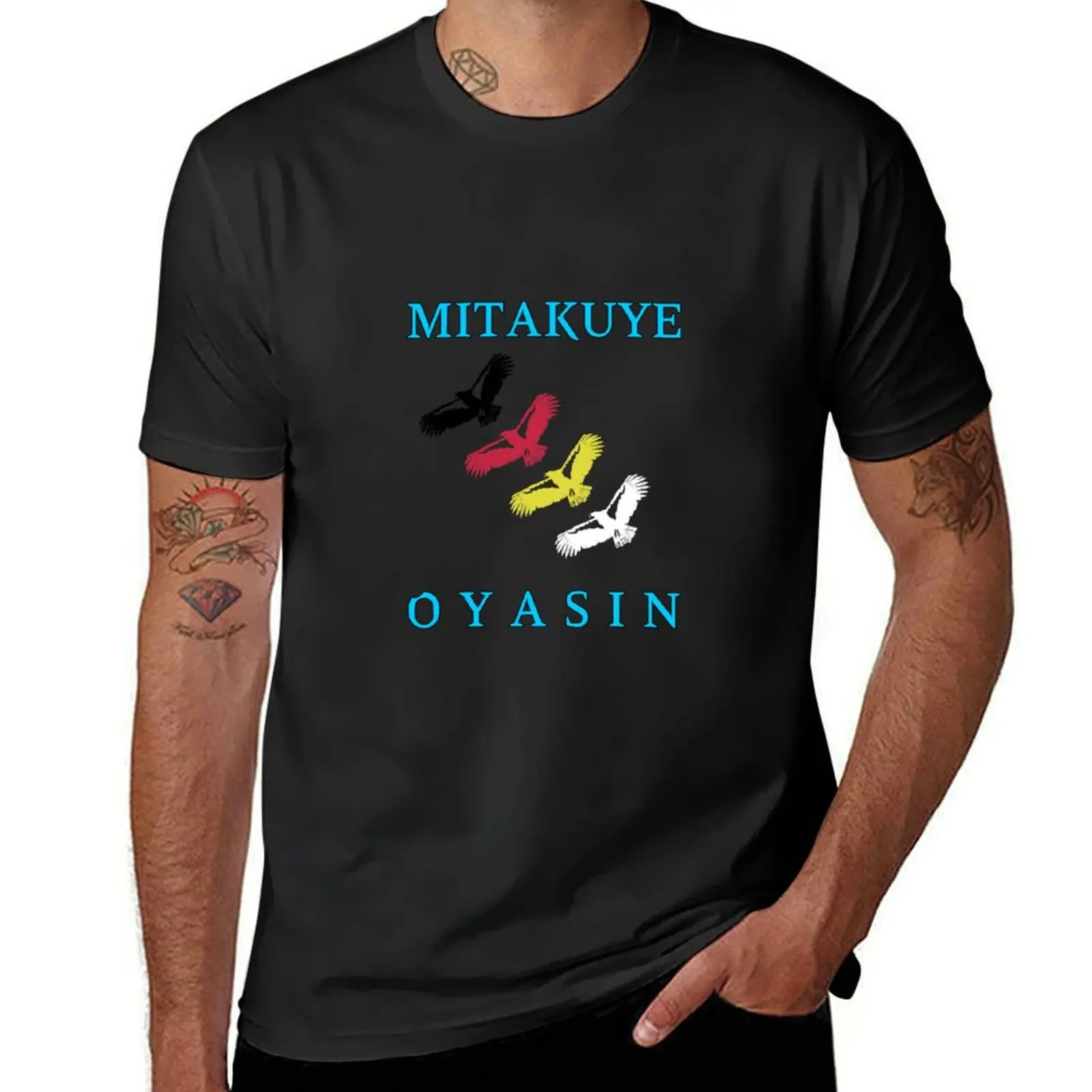 Mitakuye Oyasin T-Shirt summer clothes sweat T-shirt men