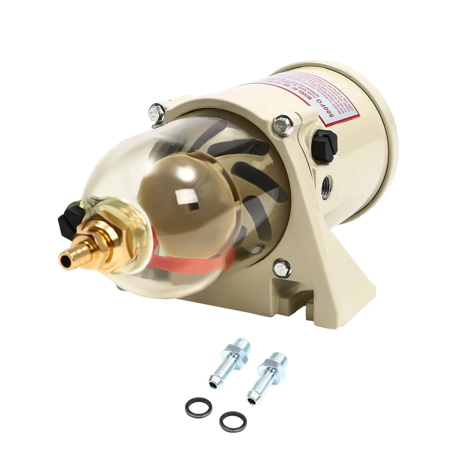 

500FG 500FH Fuel Filter Marine Engine Fuel Diesel Fuel Filter Oil/Water Separator Marine Boat Trucks 90GPH For Car Boat
