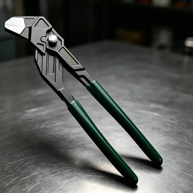 Multifunctional Water Pump Pliers Quick Adjust Large Opening Universal Pipe Pliers Adjustable Wrench Plumbing Repair Hand Tool