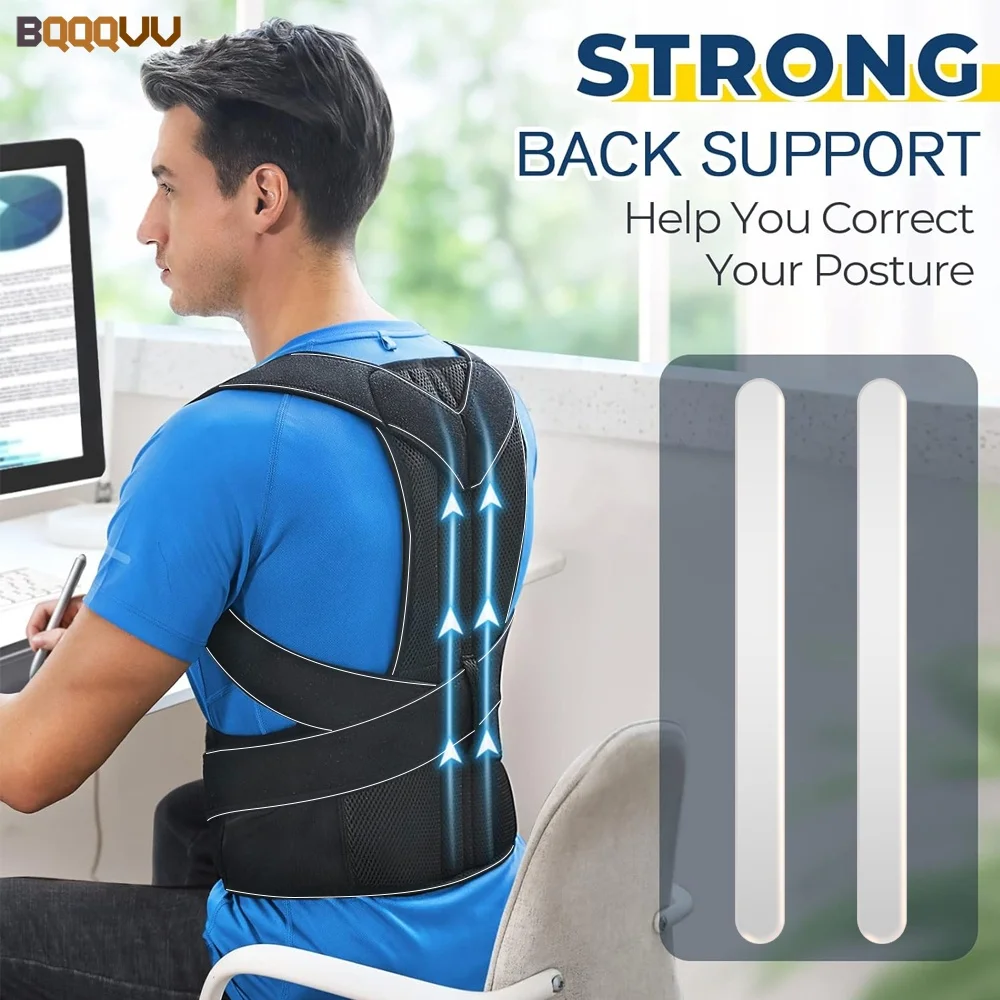 1PC Back Brace Posture Corrector for Women and Men, Adjustable Full Back Support, Lumbar Back Posture Corrector,Back Pain Relief