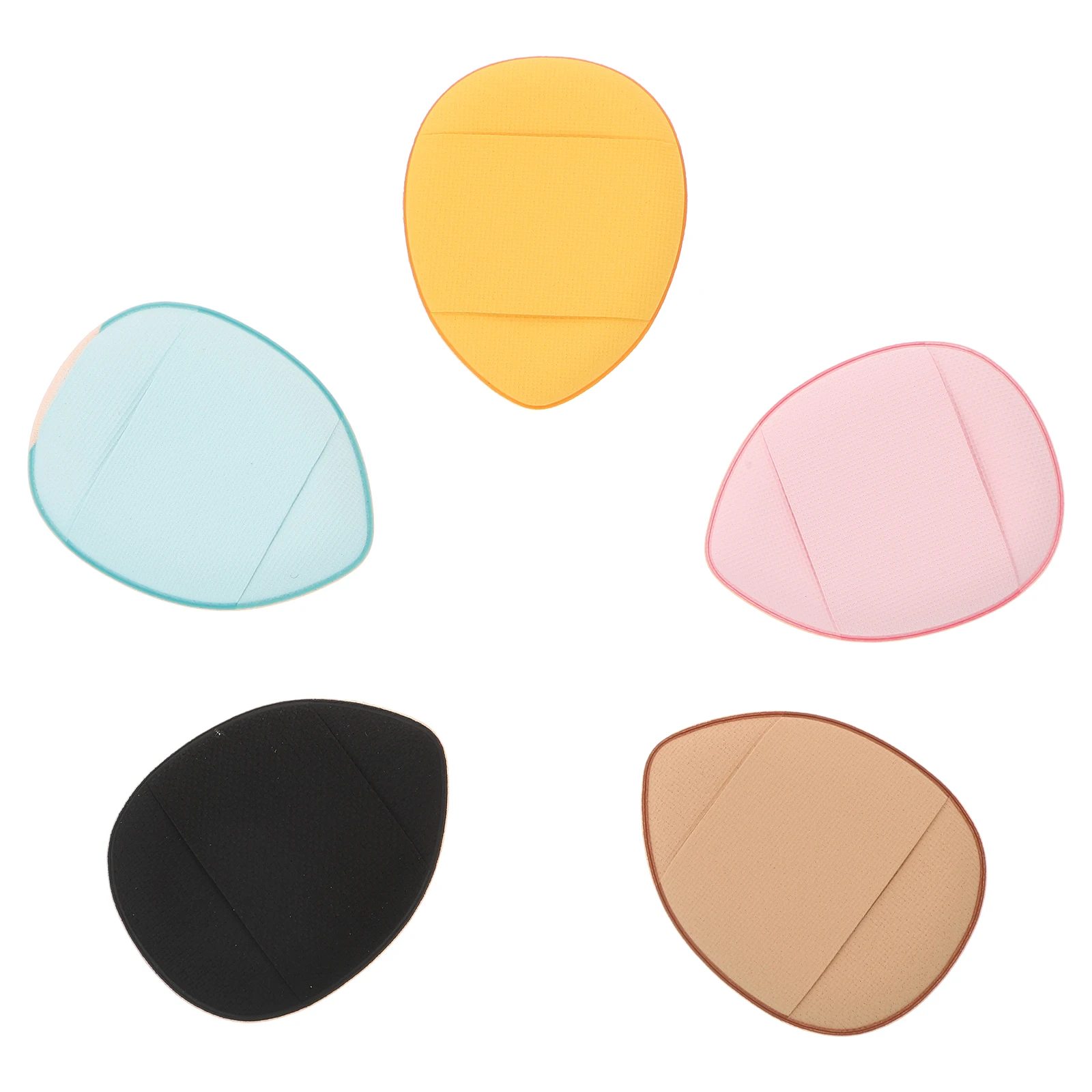 1セット ミニフィンガーサイズ 洗えるパウダーパフ ストラップ付き ソフトな質感 ルースパウダー ファンデーション クッション ブラッシュ フェイス用