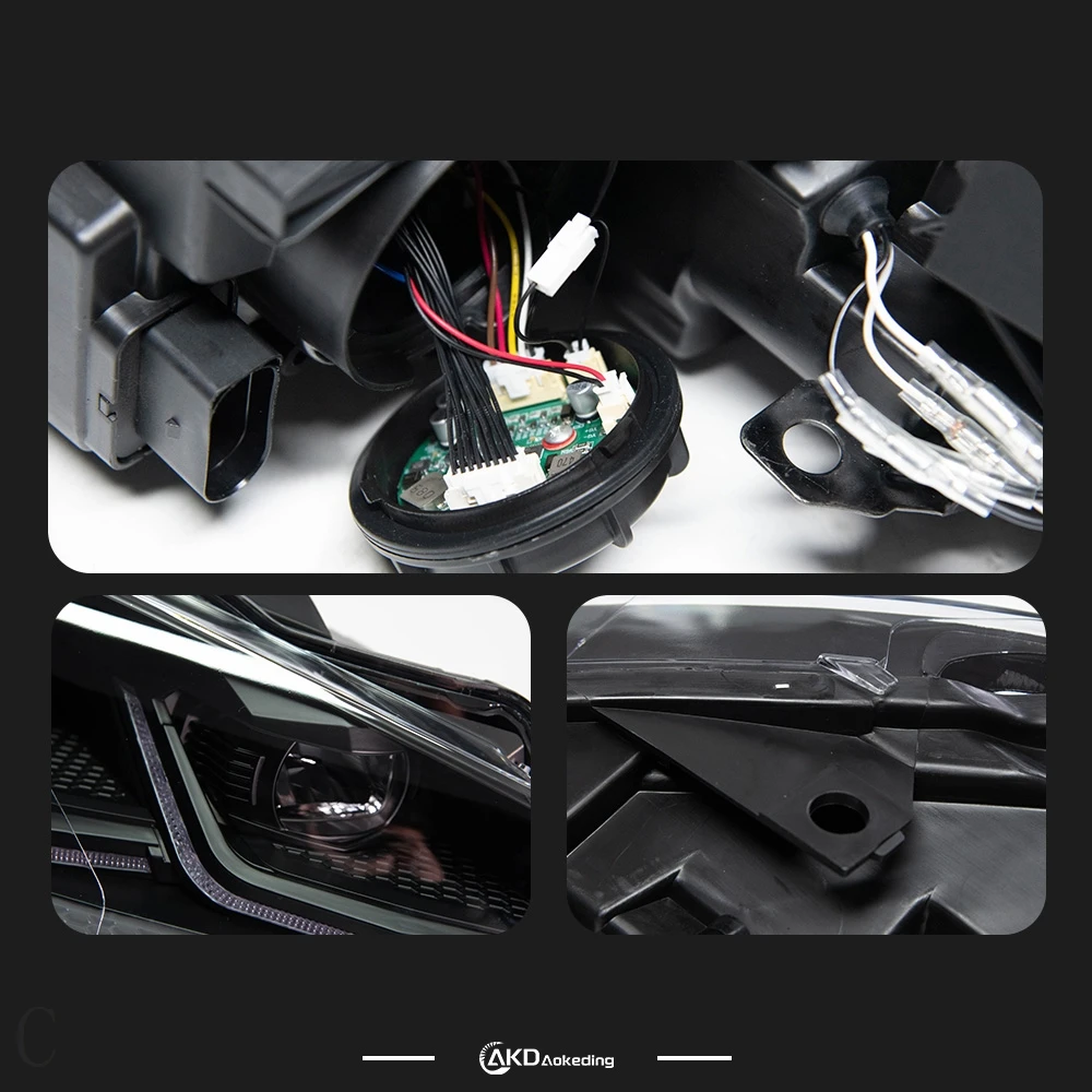 Reflektor samochodowy do VW Golf 6 Reflektory 2009-2012 LED Upgrade 7.5 Design DRL Signal Lamp Akcesoria samochodowe — zdjęcie 7