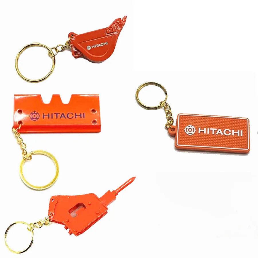 1pc Bucket Key Chain For Hitachi Excavator Heavy Equipment Keychain