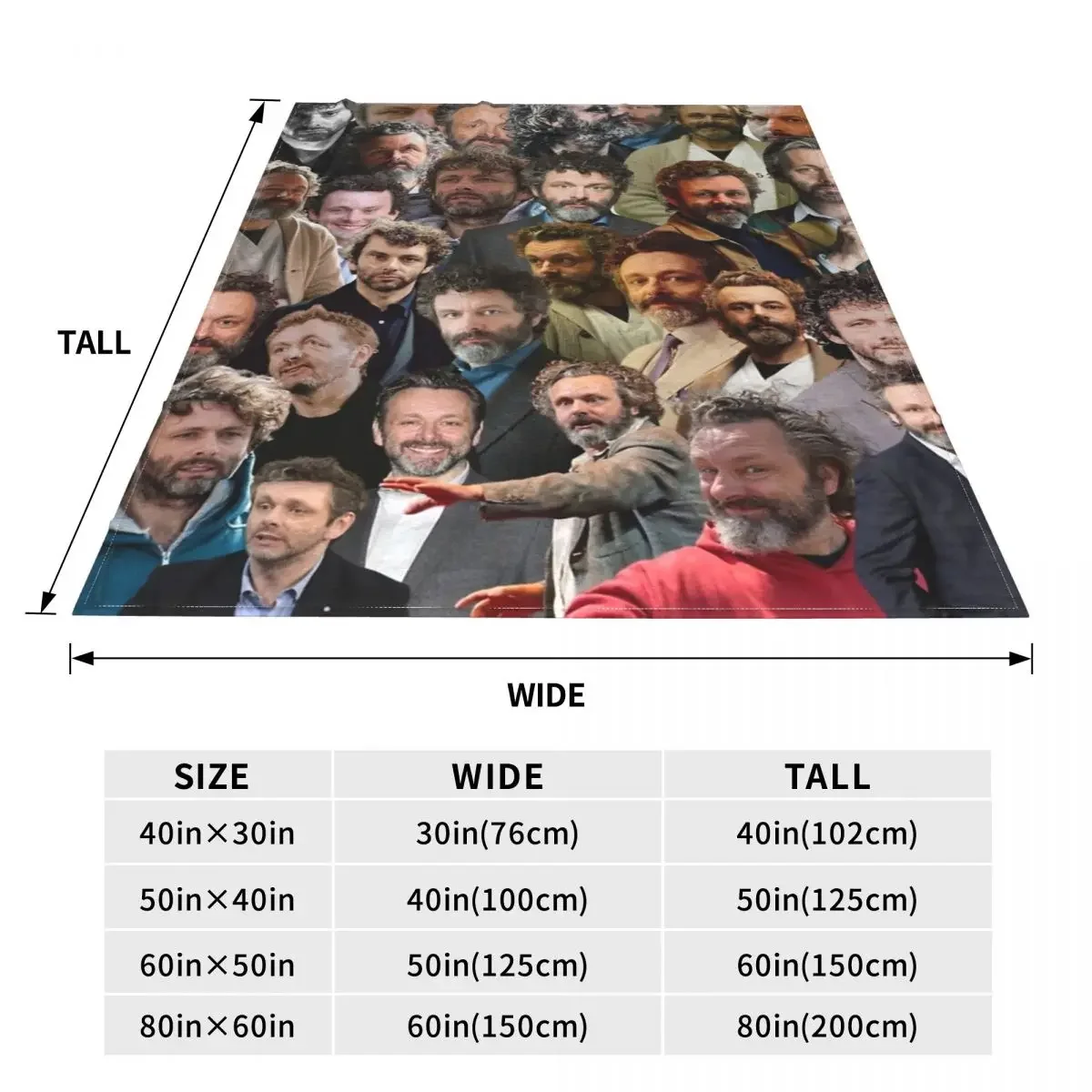 مايكل شين بطانية كولاج كلاسيكية مريحة ، بطانيات ورمي ديكور منزلي ، مخمل رقيق خفيف الوزن لغرفة النوم #4