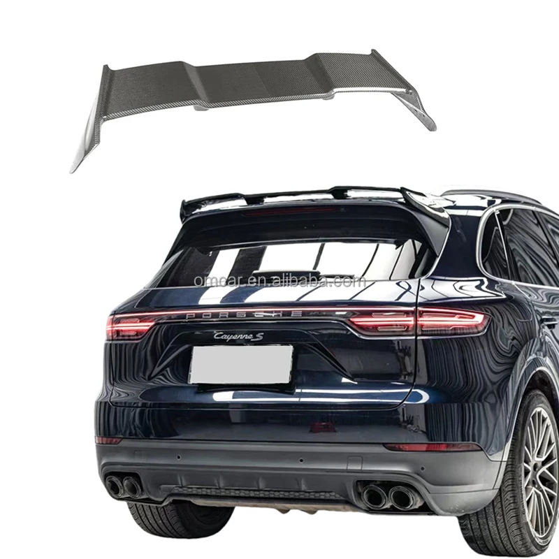 

For Cayenne 9Y0 Upgrade To Mansry Style Dry Carbon Fiber Rear Spoiler For Porsches Cayenne 9Y0 Car MSY Top Wing Body Kit