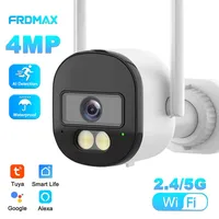 Cámara Tuya Bullet, Cámara IP WiFi 5G 5G para exteriores, Gran angular de 120 °, Detección humana, Hogar inteligente, Protección de seguridad, Cámara CCTV, Resistente al agua, Cámaras de vigilancia Wifi, Alexa Google