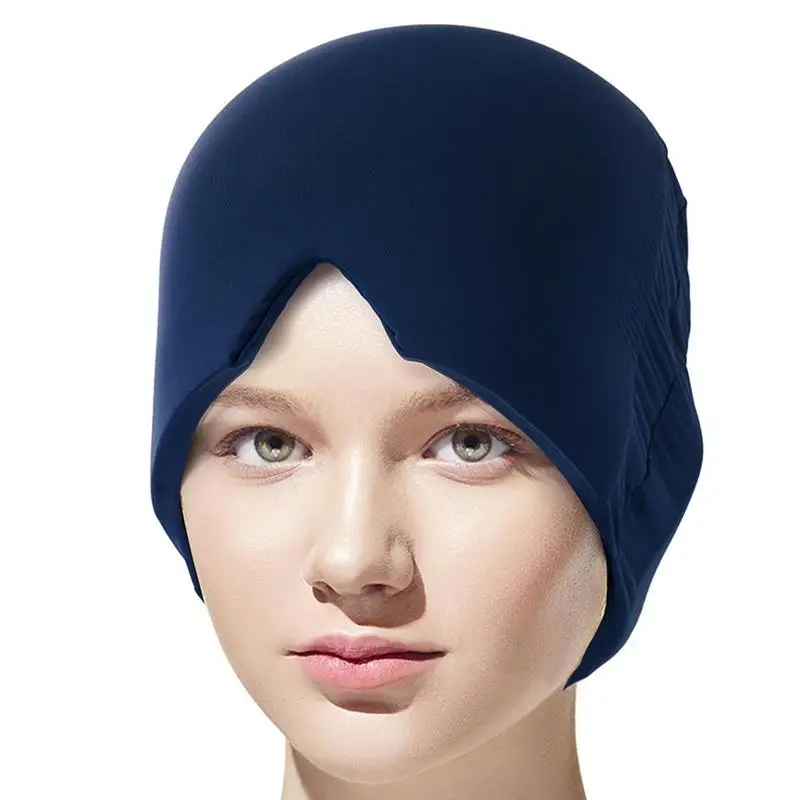 

Migraine Headache Hat 360Head Eye Coverage Gel Hot Cold Treat Headache Migraine Relief Cap Pressure Hurt Relief Head Massage