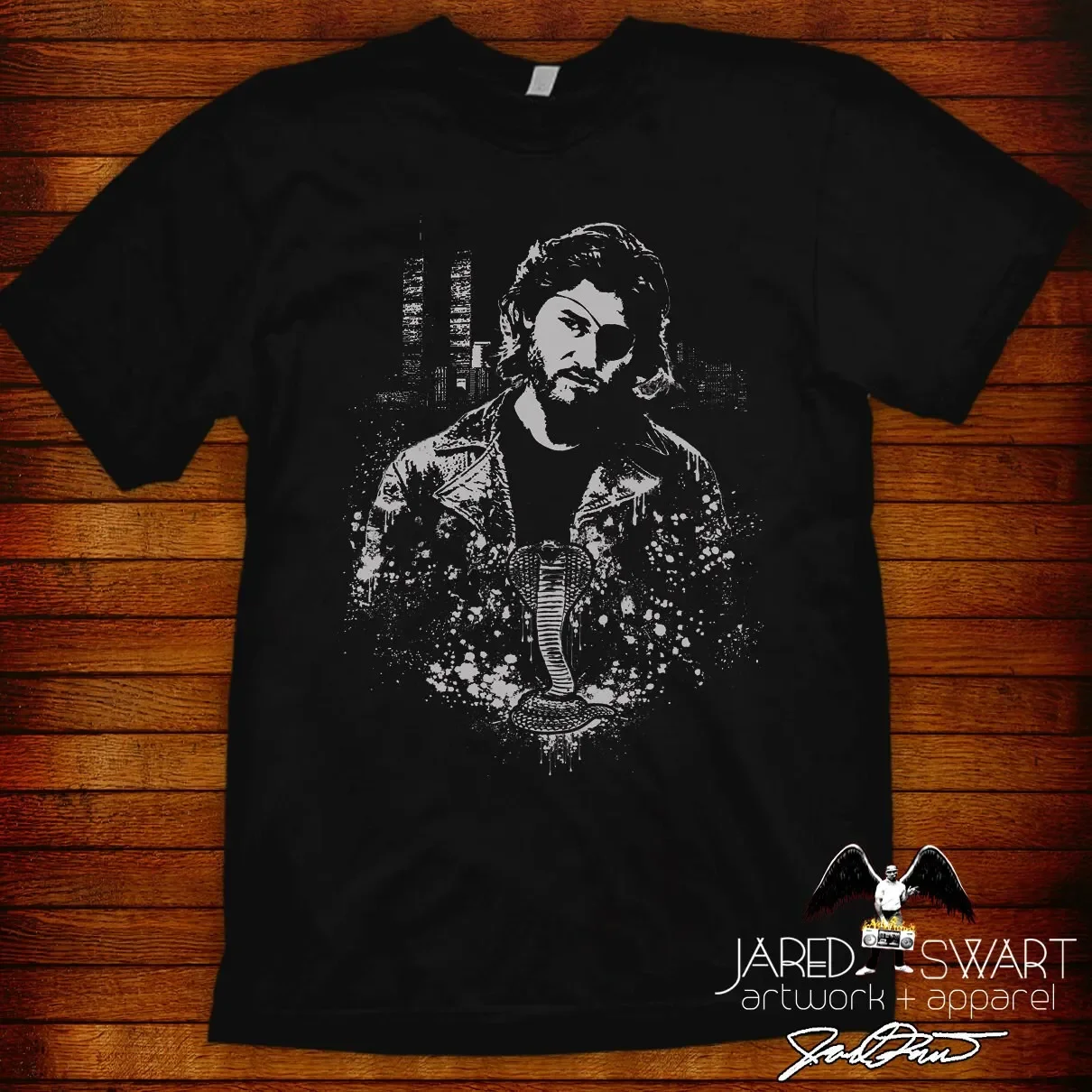 Escape From New York shirt Snake Plissken artwork by Jared Swart S M L Xl 2xl 3xl 4xl 5xl Also In Ladies Fit