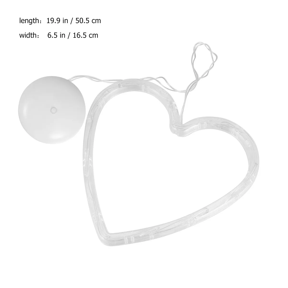 Heart-Shaped Window Hanging Lamp Creative Romantic Pendant Light for Living Room Bedroom Cafe Kitchen LED Window Ornament