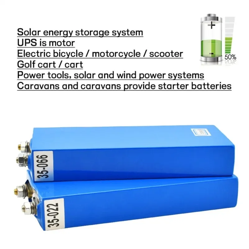 3.2V 25000mAh LiFePO4 Battery Cell Lithium Iron Phosphate Deep Cycles for DIY 12V 24V 36V 48V UPS Solar Power 25Ah