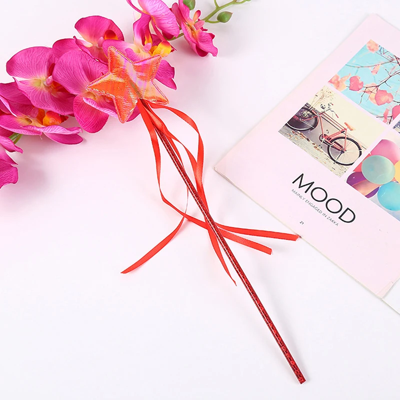 ไม้กายสิทธิ์รูปดาวห้าแฉกขนาด 36 ซม. ของเล่นไม้กายสิทธิ์นางฟ้าสำหรับเด็ก ของขวัญวันเกิดสำหรับเด็กผู้หญิง ของเล่นน่ารัก ไม้เท้าสำหรับการแสดงในงานวันเกิดเด็ก