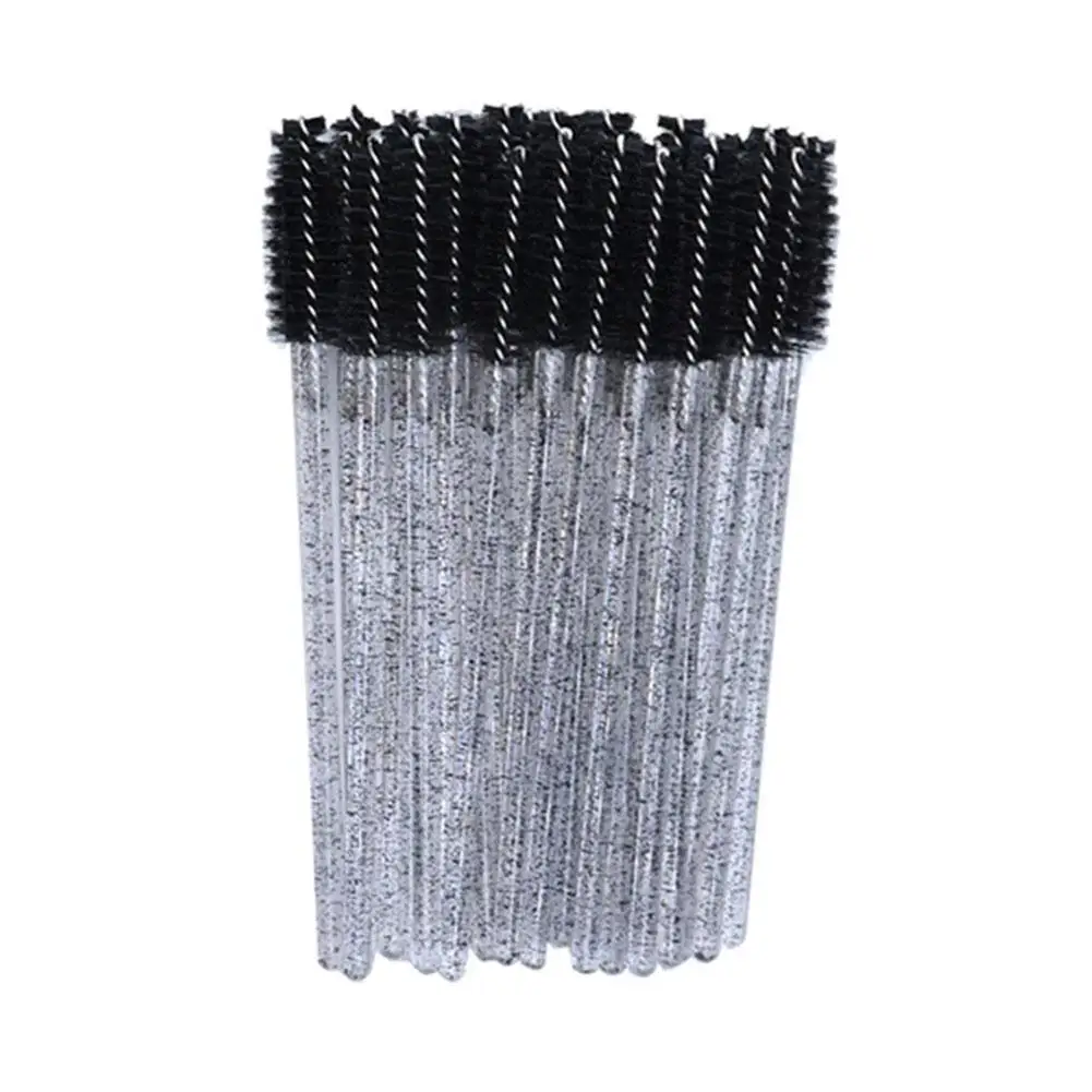 Disposable Eyelash Brushes Crystal Eye Lash Mascara Comb Lash - Applicators - Makeup Glitter Micro Wands P5B7