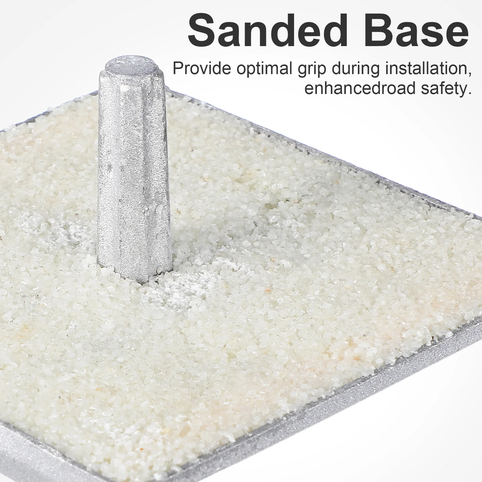 2 قطعة الألومنيوم عاكس الطريق ترصيع علامات الرصيف للممرات ليلة الرؤية عاكسات السلامة في الشوارع حديقة على الطريق