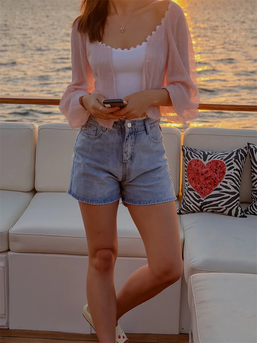 

Шорты женские с высокой талией и геометрией Мозамбик Таджикистан Македония с вырезом с плоским углом Бразилия для байкеров с гофрированной пропозицией