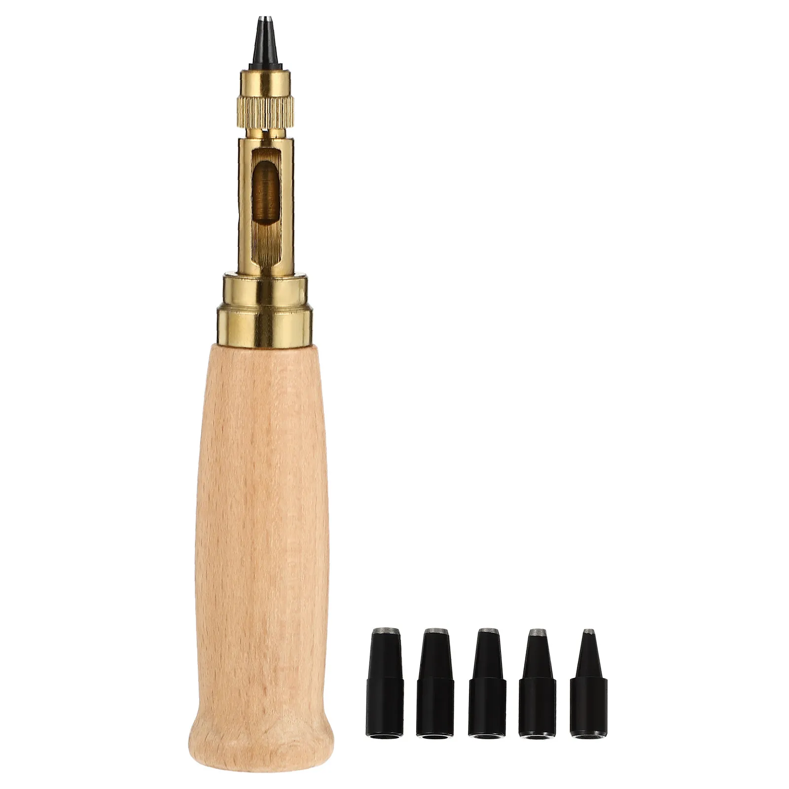 

6Pcs Punch Tool Set Alloy Steel Hollow Punch for Belts Handbags Canvas Hole Sizes 15Mm 2Mm 25Mm 3Mm 35Mm 4Mm