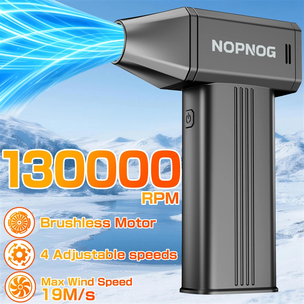 

Инструменты для очистки воздуходувки с 3 насадками ​ Турбовентилятор 130000 об/мин Портативный струйный вентилятор Автомобильный беспроводной воздушный пылесос для удаления снега