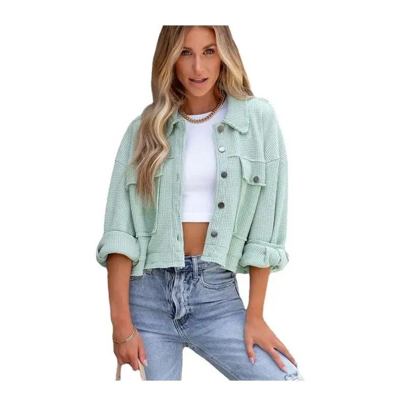   Wi Faion Camiseta de otoño para mujer Jaet Briti Sle Ropa de abrigo holgada de poliéster para hombres y mujeres