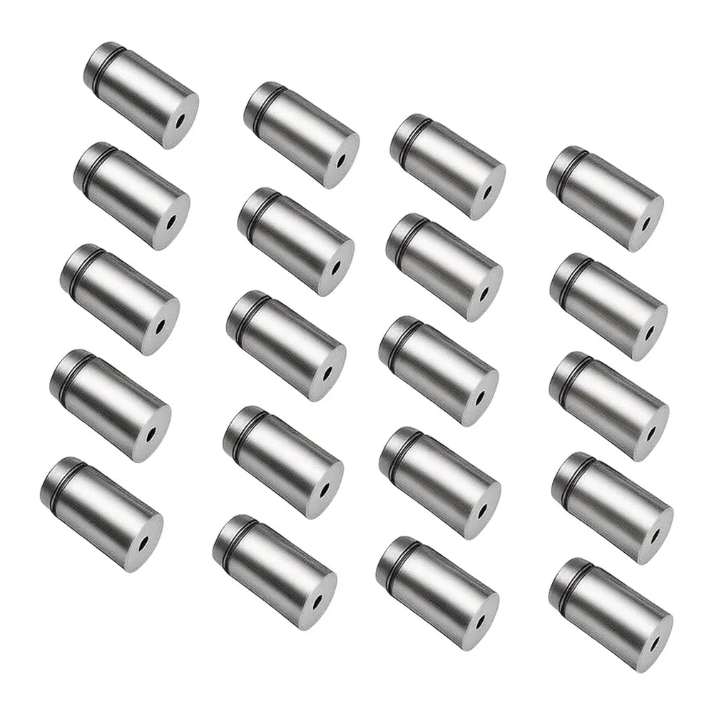 20 pcs Stainless Steel Standoff Screws for Acrylic Sign Mounting Glass Panel Fixing and Advertising Board Wall Installation - view 5