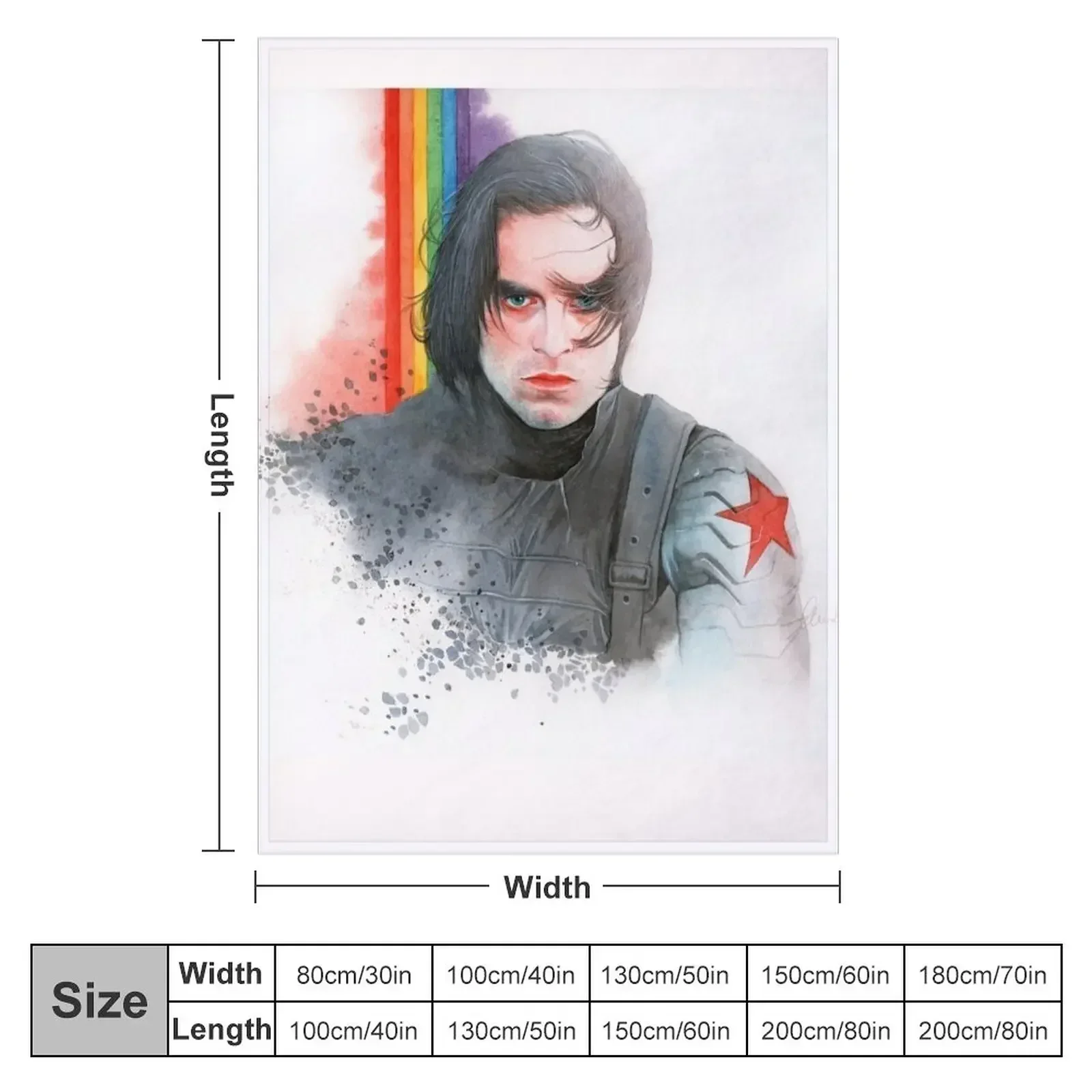 Sebastian Stan Throw Blanket Luxury Designer Comforter Decorative Throw Blankets