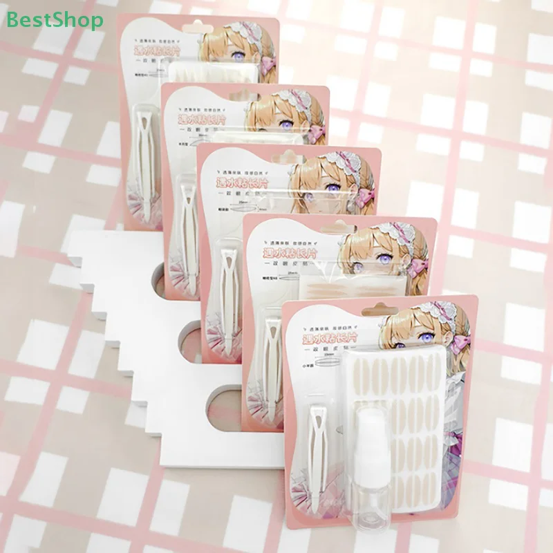 Adesivo de pálpebra invisível, tiras de elevação de olhos de renda, fita adesiva de pálpebra dupla, ferramentas de fita para os olhos