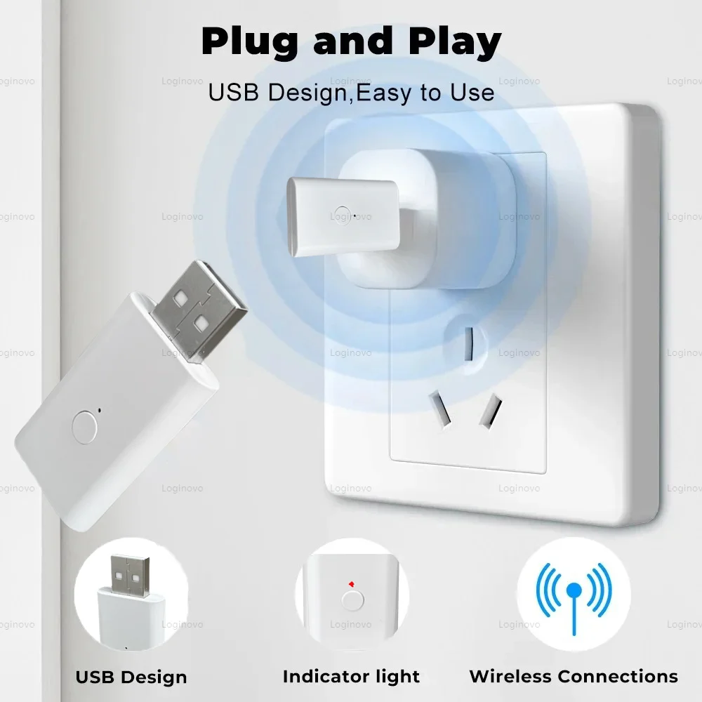 تويا زيجبي مكرر إشارة USB مكبر صوت أحادي موسع أجهزة أتمتة المنزل الذكي يعمل مع محور بوابة زيجبي