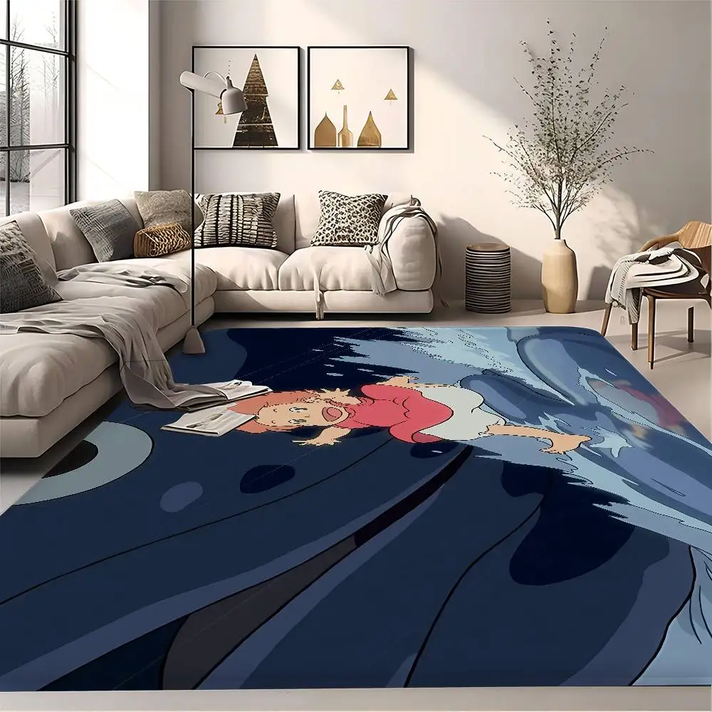 Cartoon P-Ponyo Entrance Door Mat Nordic Style Home Doormat Bathroom-Toilet Mats Bedroom Hotel Decor Mat