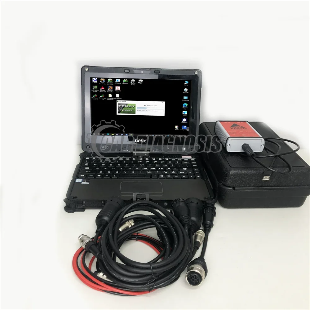 2024 key dongle agco 2x4 canusb interface Fendias edt Fendt for massey ferguson for valtra tractor diagnostic+getac laptop