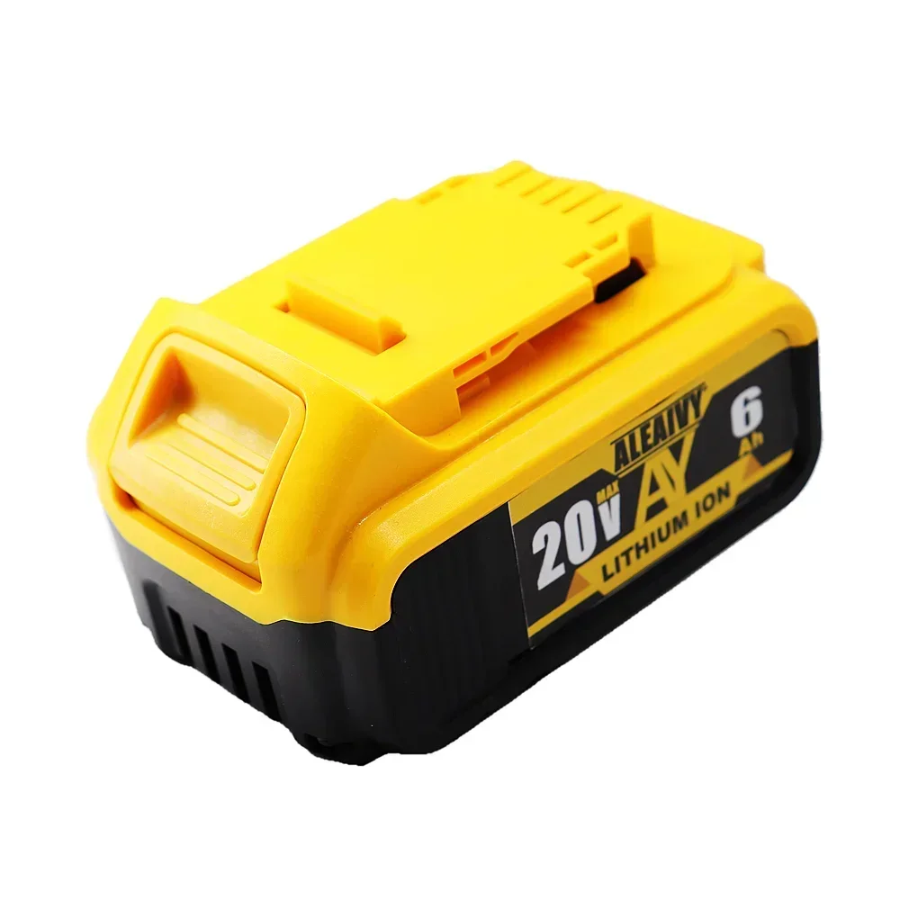 New 20v 6.0Ah MAX 18650 Battery Power Tool Replacement for DeWalt DCB184 DCB181 DCB182 DCB200 20V 6A 18v Battery and Charger