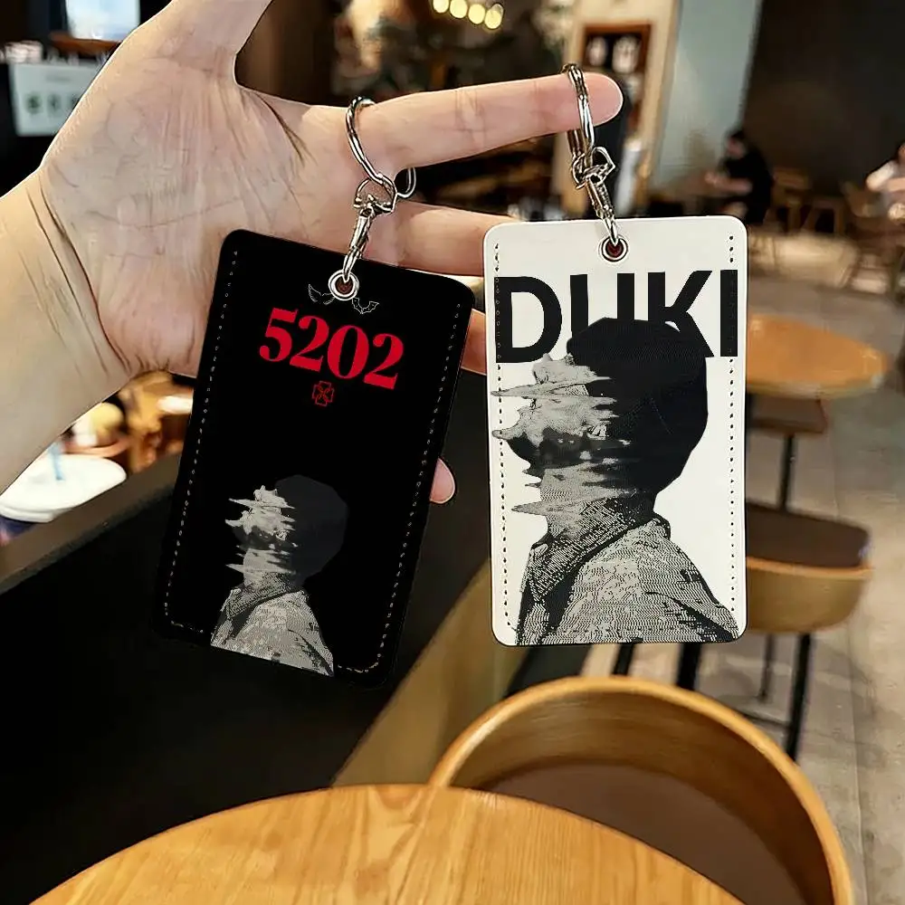 Rap Singer Duki 5202 tarjetero para uso doméstico funda protectora para tarjeta de crédito bancaria funda para llavero de identificación de estudiante