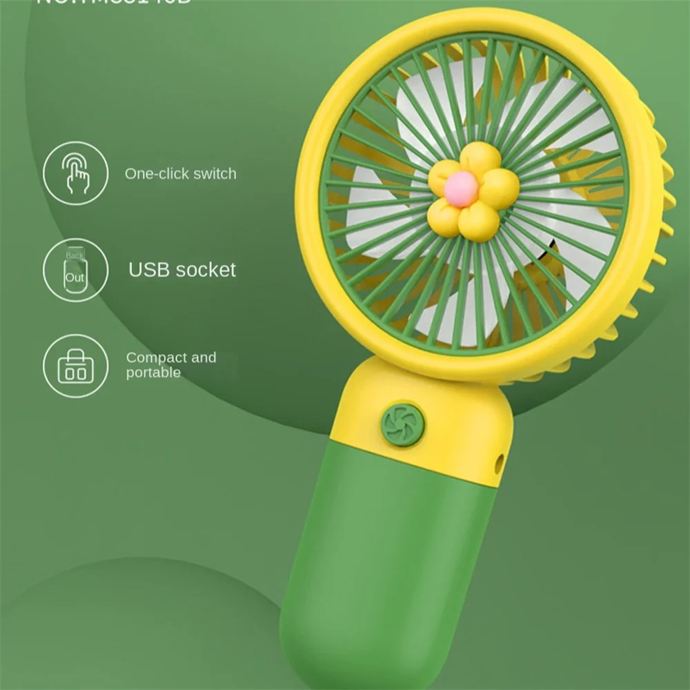 Mini Wind Power Handheld Fan Convenient And Ultra-quiet Fan High Quality Portable Student Office Cute Small Cooling Fans