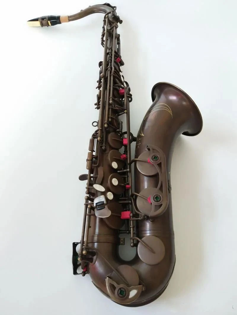 NEW Mark VI Saxophone High Quality Tenor Saxophone 95% Copy Instruments Antique copper simulation Brass Saxophone With Case