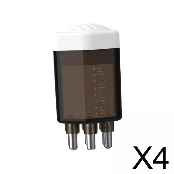 

4xScalp Аппликатор Расческа Простой массажер Шампунь Щетка Расческа для волос для дома Женщины Черный