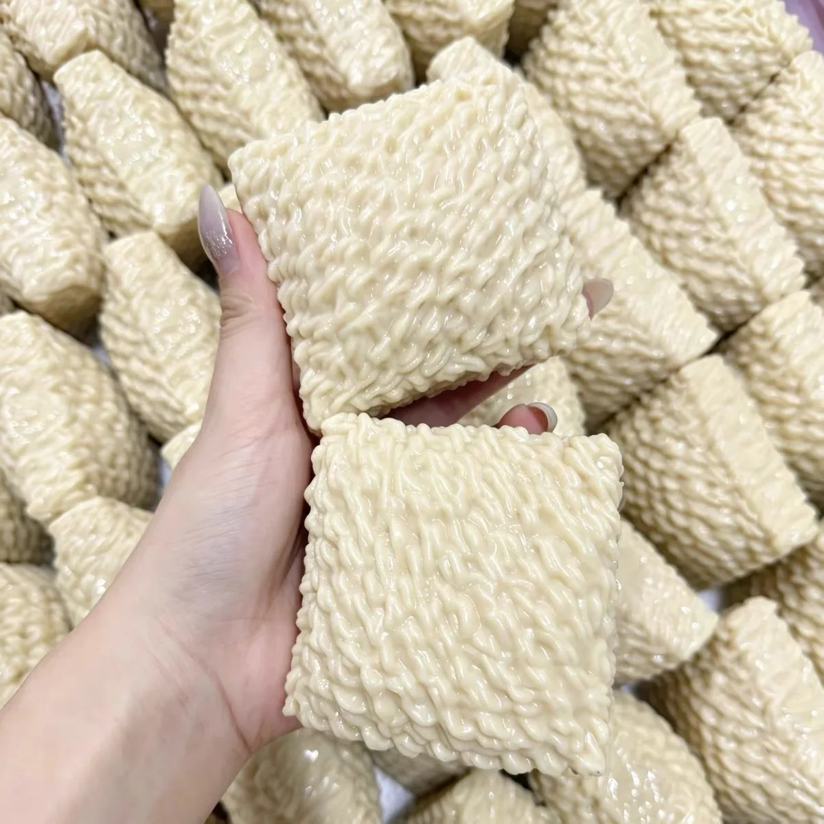 Crunchy Fried Noodles Squishy Stress Ball Fidget Toy Squeeze Toy Round Blocks Filled ASMR Anti Stress Release Hand Relax Gift - view 4