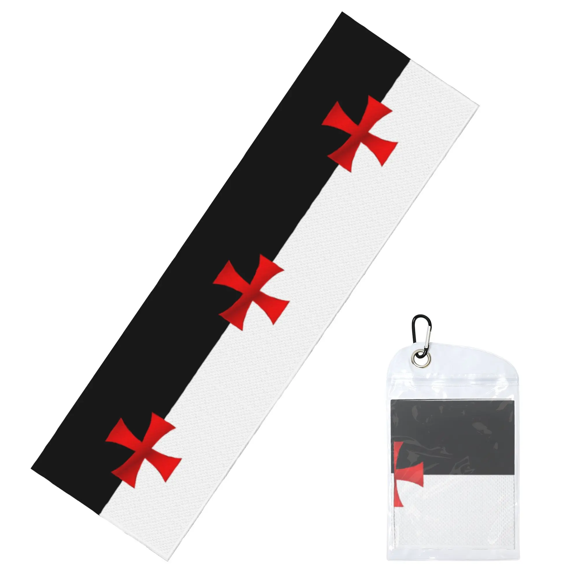 Templar Knight Jerusalem Cross Seal Medieval Warrior Symbol Cold Exercise Towel Super Soft Instant Cooling Towel Beach Towels