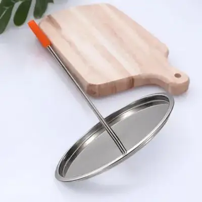 

Chicken Plate Roasting Rack Stainless Steel BBQ Grill Tray for Outdoor Camping Barbecue Meat Cooking with Skewers Pan