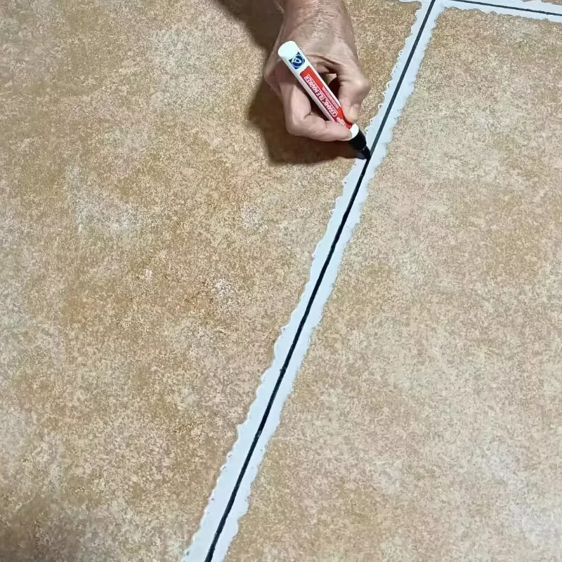 1-10 Stück Wasserdichter Weißer Marker-Stift für Wandnaht-Reparatur, Fliesen-Fugenmarker, Bodenreinigung, Badezimmer-Dekontamination, Malwerkzeuge – Detail 3