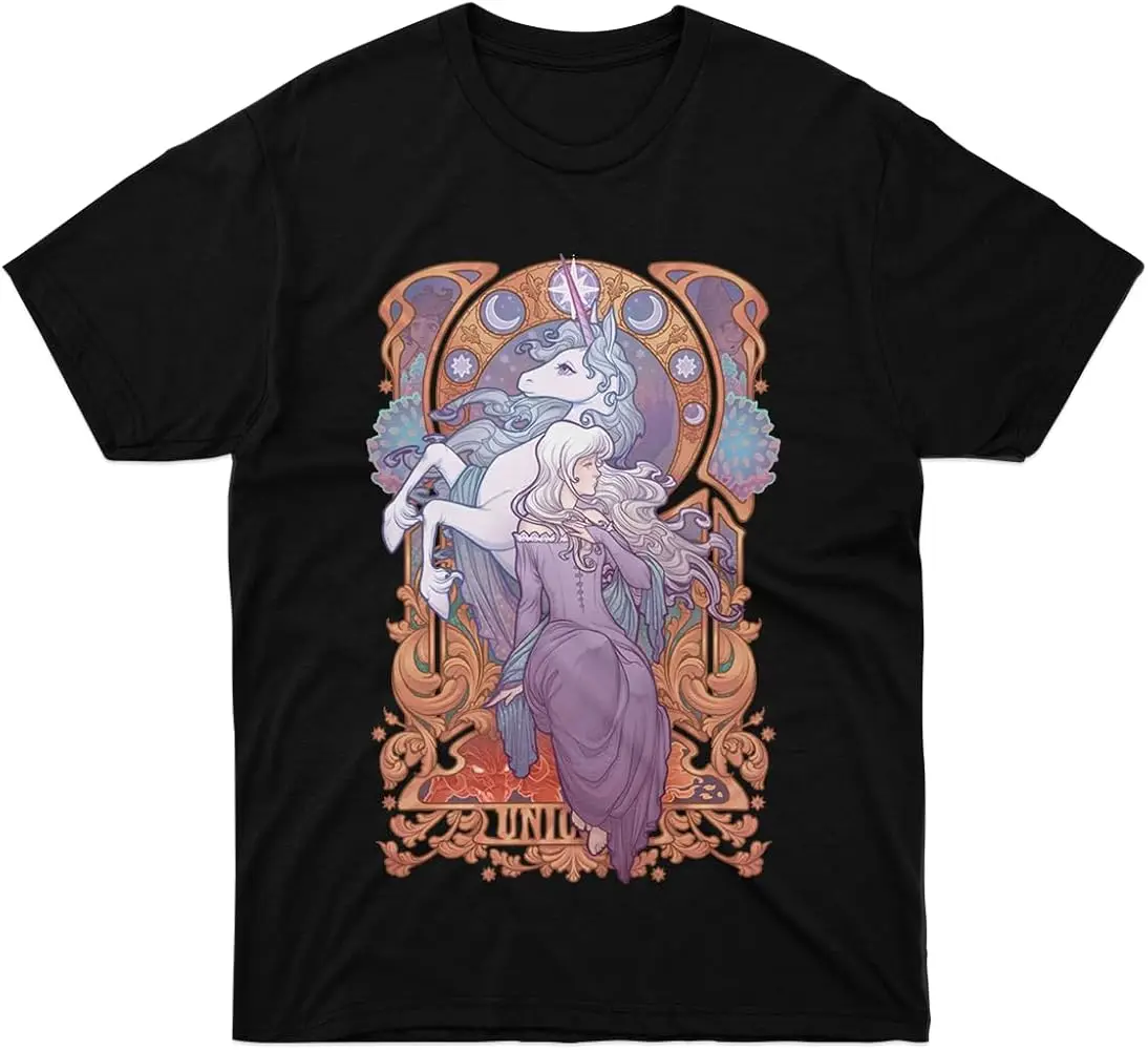 T-Shirt Lady Sleeve Amalthea Family The Friend Last Boy Unicorn Women Girl Gift for Men Unisex Multicoloured