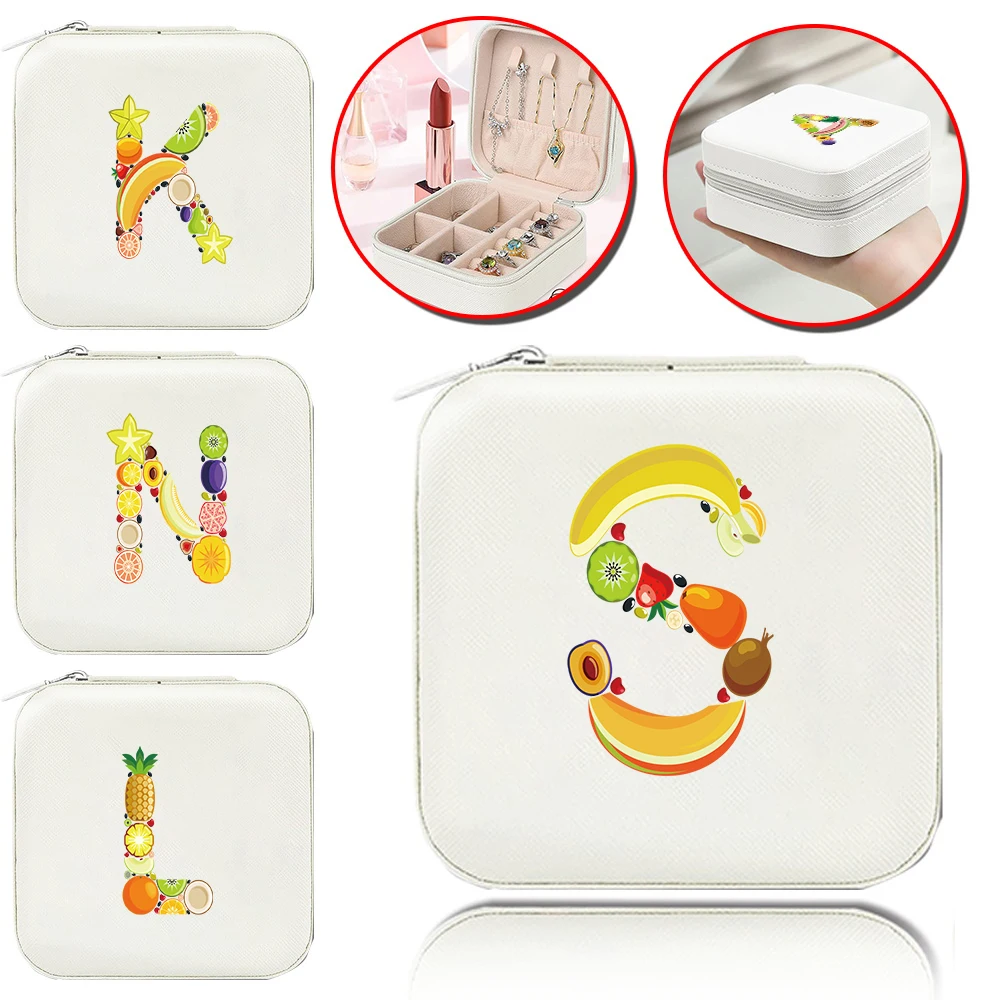 

Коробка для хранения ювелирных изделий, портативный органайзер для ювелирных изделий, высококачественная витрина для ожерелья и сережек, модные коробки для хранения, серия фруктов