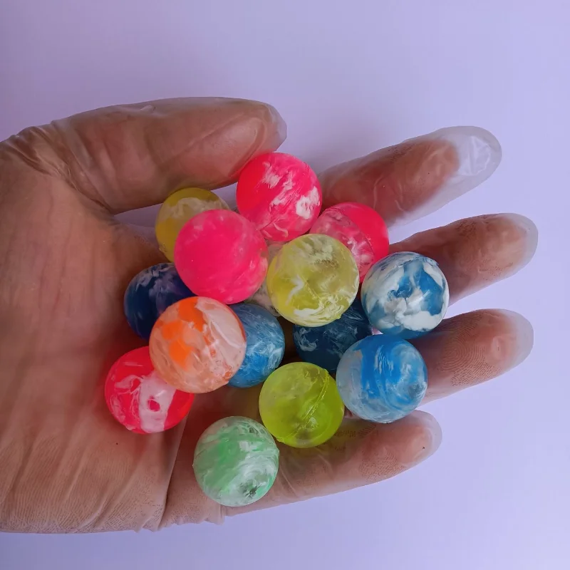 탄력 구슬 고무 점프 볼, 야외 게임, 어린이 스포츠 게임, 구름 탄성 저글링 점프 볼, 20mm, 30 개