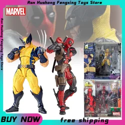 2024 New Revoltech Yamaguchi Wolverine Deadpool Comic Version Action Figure Model Toys Joint Movable Birthday Gift For Friends