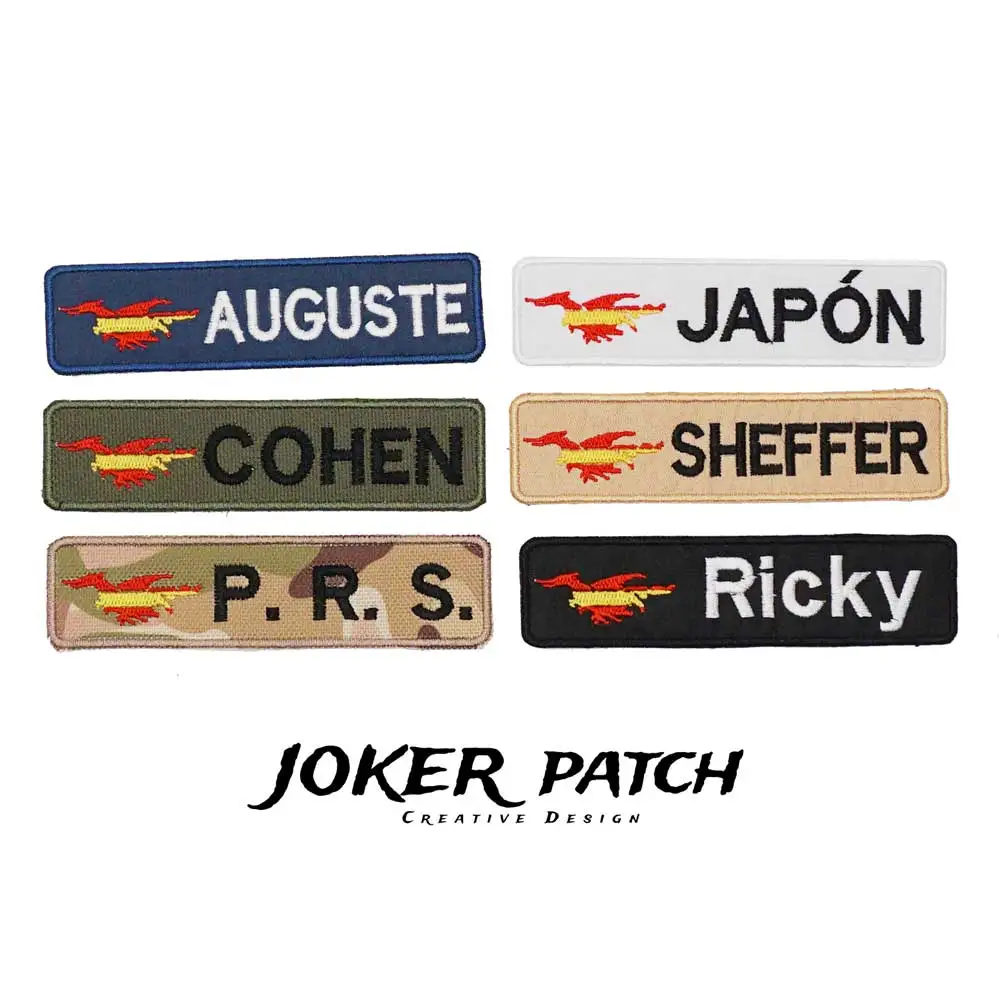 رقعة مخصصة لاسم العلم ، مطرزة ، نص شخصي ، دعامة خطافية ، ملابس ، قبعة ، حقيبة ظهر