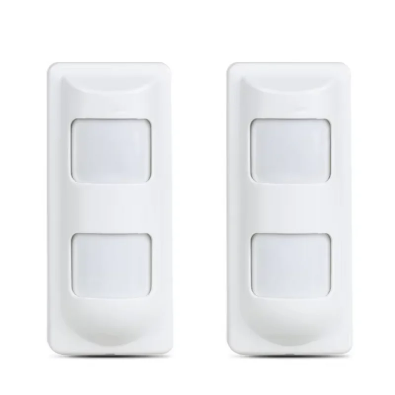 

2pcs Wired 2PIR+Microwave Outdoor Anti-mask Anti-EMI PIR Motion Sensor for Wired Alarm Systems, Pet Friend/Curtain/Wide Angle