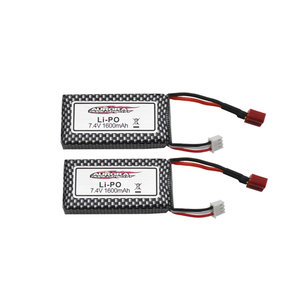 7,4 V 1600 mAh Lipo-Akku für XINLEHONG 9125 144001 RC-Spielzeug Auto-Ersatzteile 2S 7,4 V Batterien für 9125