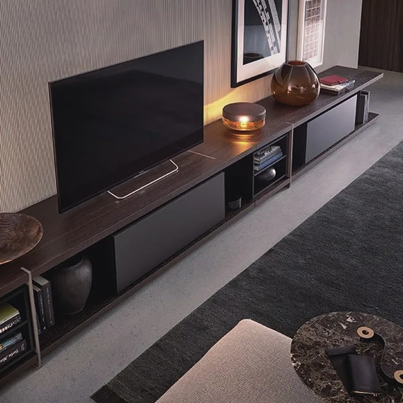 protection solid wood living room TV cabinet post-modern light luxury audio-visual cabinet storage