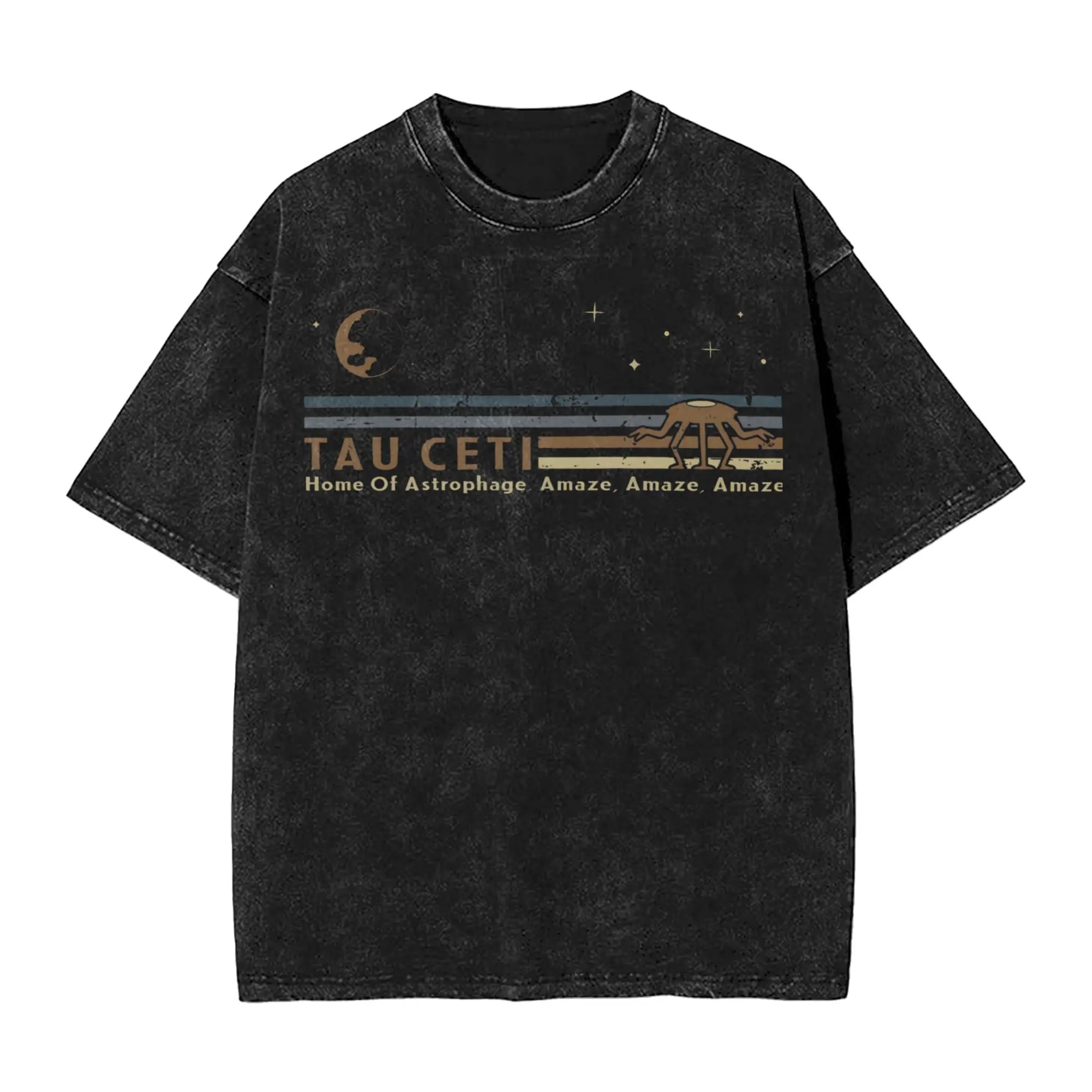 Tau Ceti Rocky Amaze Project Hail Mary  Outfit Washed T Shirts for Men Women Streetwear Hip Hop T-Shirts Graphic  Tees Cotton
