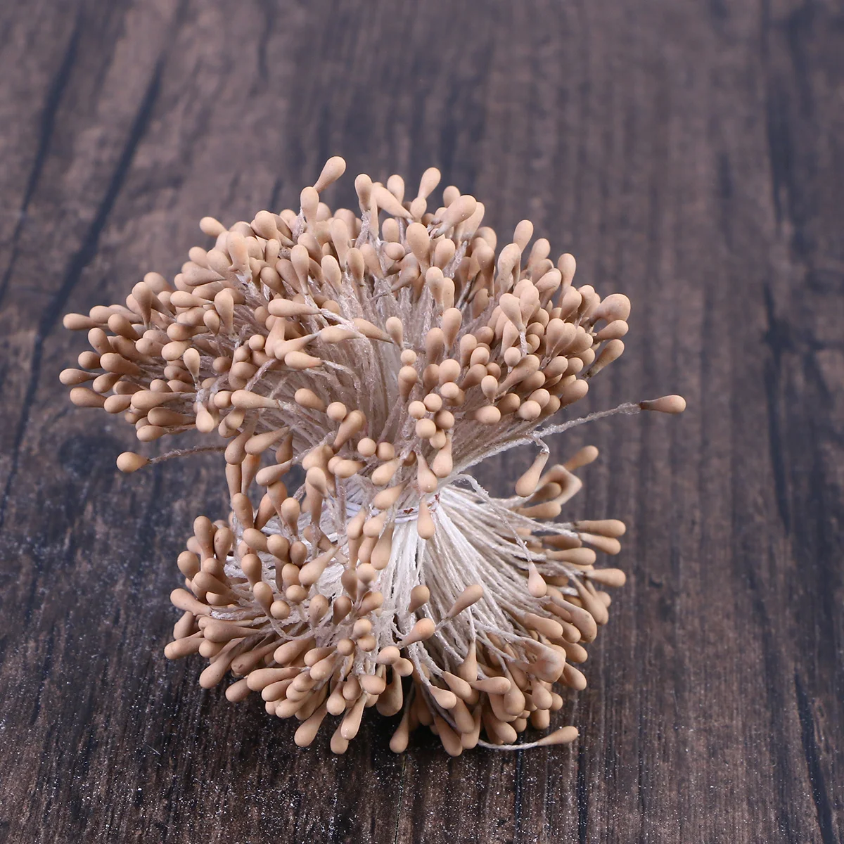 

400Pcs Artificial Stamens Pearlized Floral Buds Double Tip for DIY Flower Crafting Scrapbook Gift Packaging Decoration Use