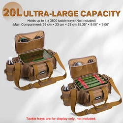 Bolsa de Pesca Goture Oxford 600D impermeable con soporte y bolsillos