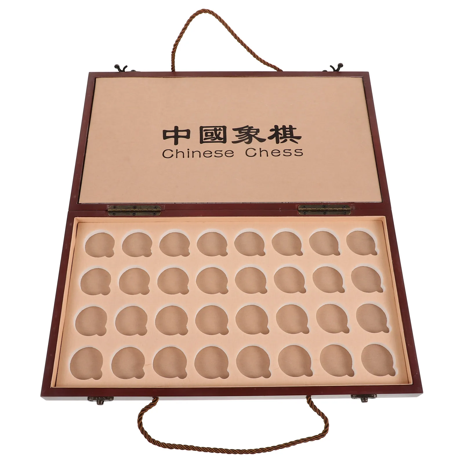 

1 set Chinese Chess Xiangqi Set Portable Storage Travel Chinese Chess Chesses Kids Toy Educational Game Wooden DualPurpose